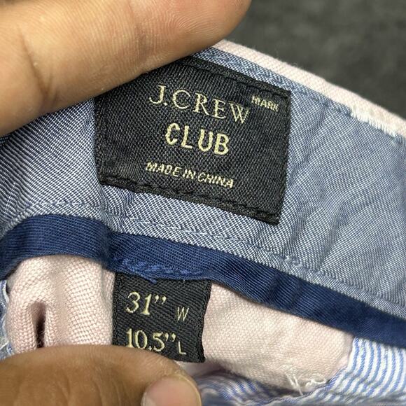 J CREW Shorts Seersucker Men's Pink Size 31 Classic Preppy 10.5 - Picture 7 of 9